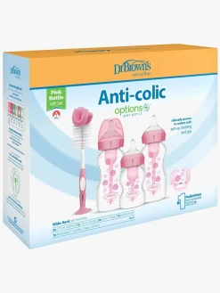 Dr. Brown's Wide Neck Options+ Gavesæt, Pink
