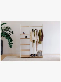 Duck Woodworks Knagerække med Hylder, Hvid