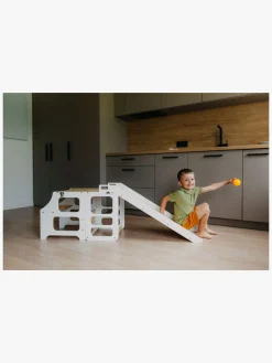 Duck Woodworks Rutsjebane til Sammenklappeligt Læringstårn, Hvid