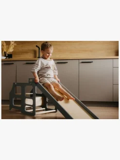 Duck Woodworks Rutsjebane til Sammenklappeligt Læringstårn, Grå