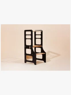 Duck Woodworks Sammenklappeligt Læringstårn, Sort