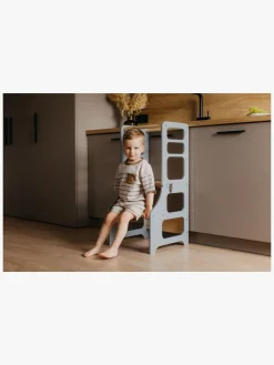 Duck Woodworks Sammenklappeligt Læringstårn, Grå