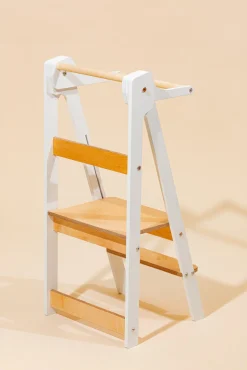 Duck Woodworks Sammenklappeligt Læringstårn, Hvid