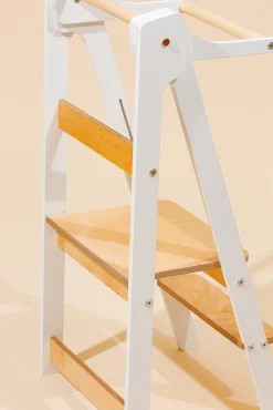 Duck Woodworks Sammenklappeligt Læringstårn, Hvid