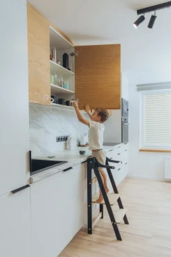 Duck Woodworks Sammenklappeligt Læringstårn, Sort