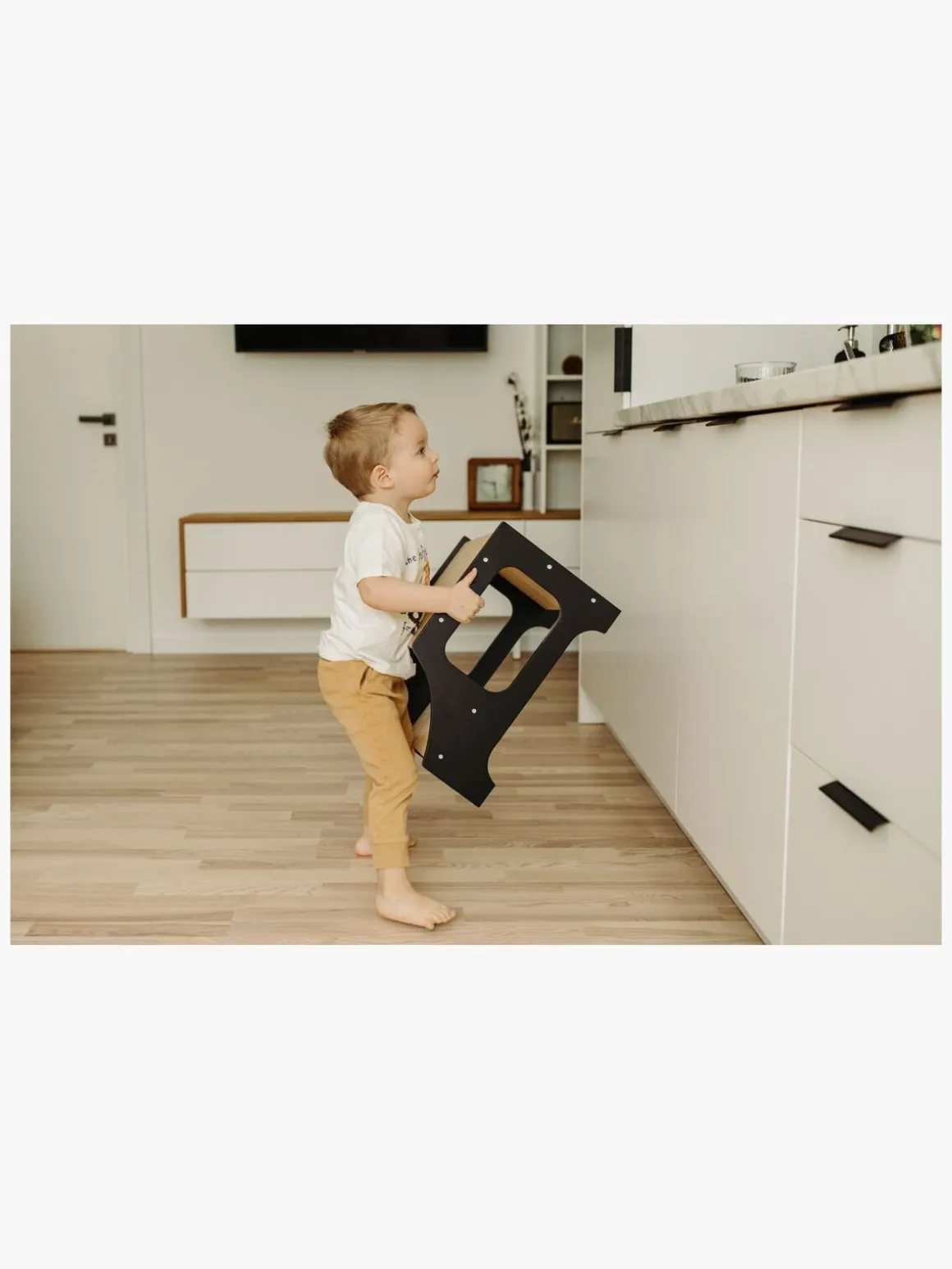 Duck Woodworks Skammel, Sort