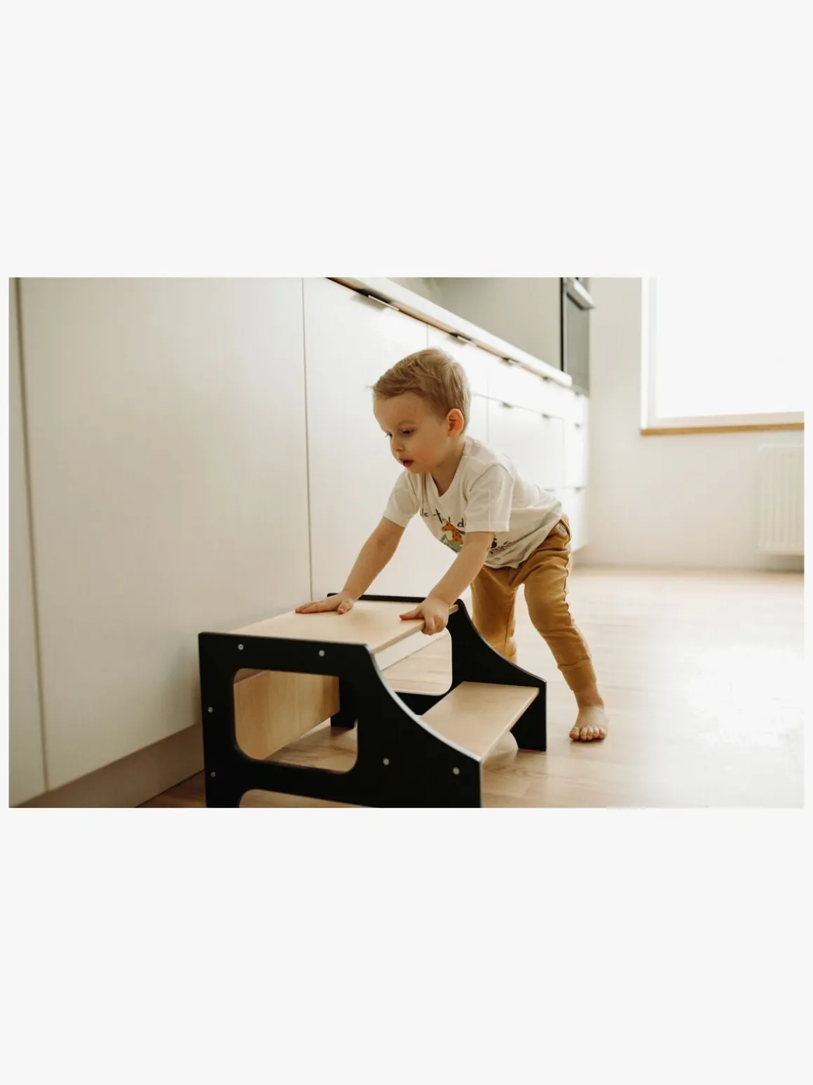 Duck Woodworks Skammel, Sort