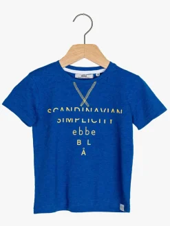 Ebbe Gologo T-Shirt, Royal Blue Melange
