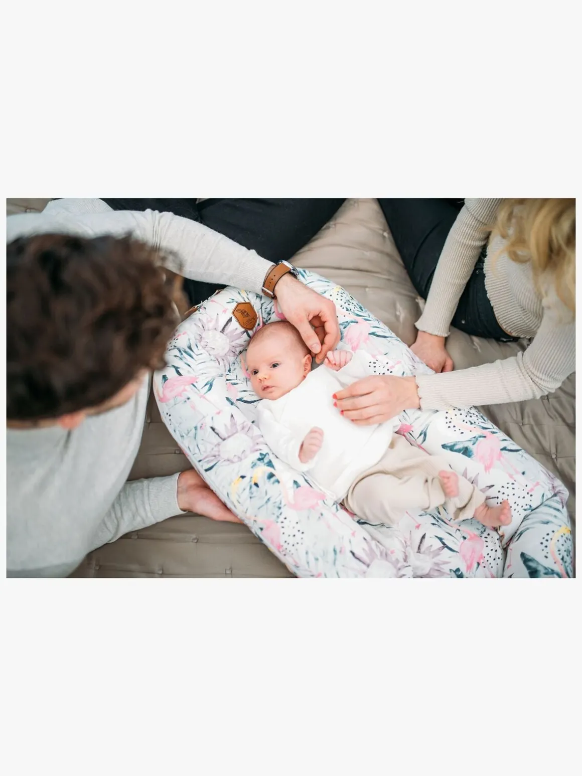 EcoViking Organic Babynest Cover Flamingo Dreams