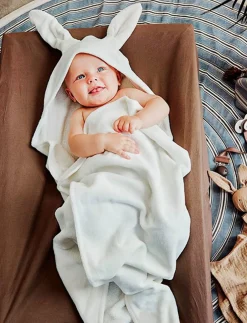 Elodie Badekåbe Baby, Vanilla White Bunny
