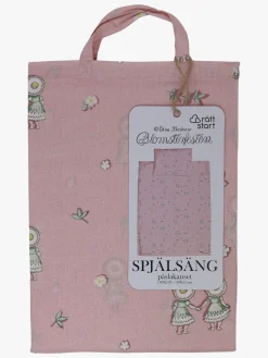 Elsa Beskow Blomsterfesten Sengesæt 100 x 130 Tremmeseng, Pink