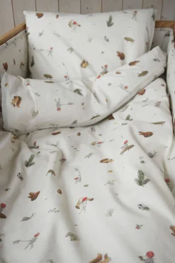 Elsa Beskow Tomtebobarnen Sengesæt 100 x 130 Tremmeseng, Beige