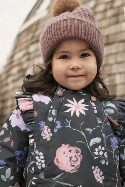 EN FANT Hue Uldblanding med Kunstpels, Rose Taupe