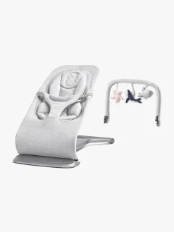 Ergobaby Evolve 3-in-1 Skråstol inkl. legetøjsbøjle, Light Grey