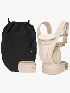 Ergobaby Omni Deluxe Bæresele Mesh inkl. Regnslag, Natural Beige