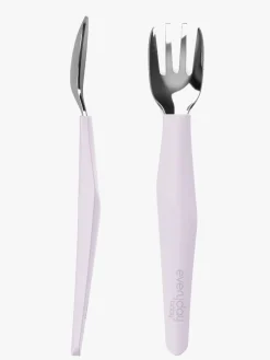 Everyday Baby Bestiksæt Silikone 2-pak, Lavendelfarvet