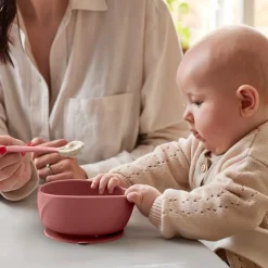 Everyday Baby Skål Silikone, Rød