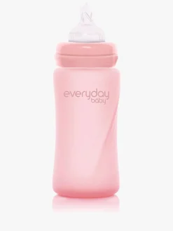 Everyday Baby Sutteflaske Glas 240 ml, Lyserød