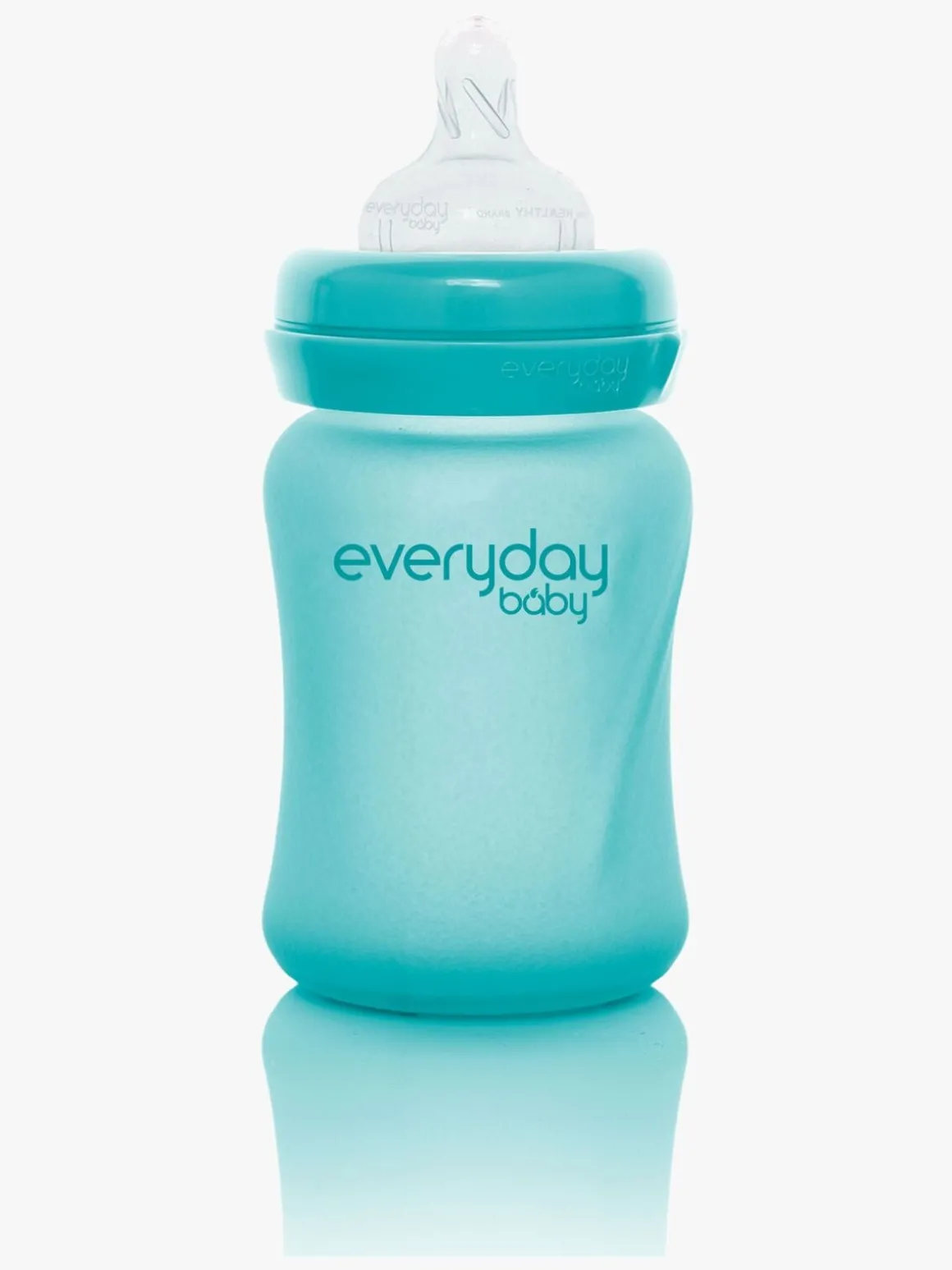 Everyday Baby Varmeindikator Sutteflaske Glas 150 ml, Turkis