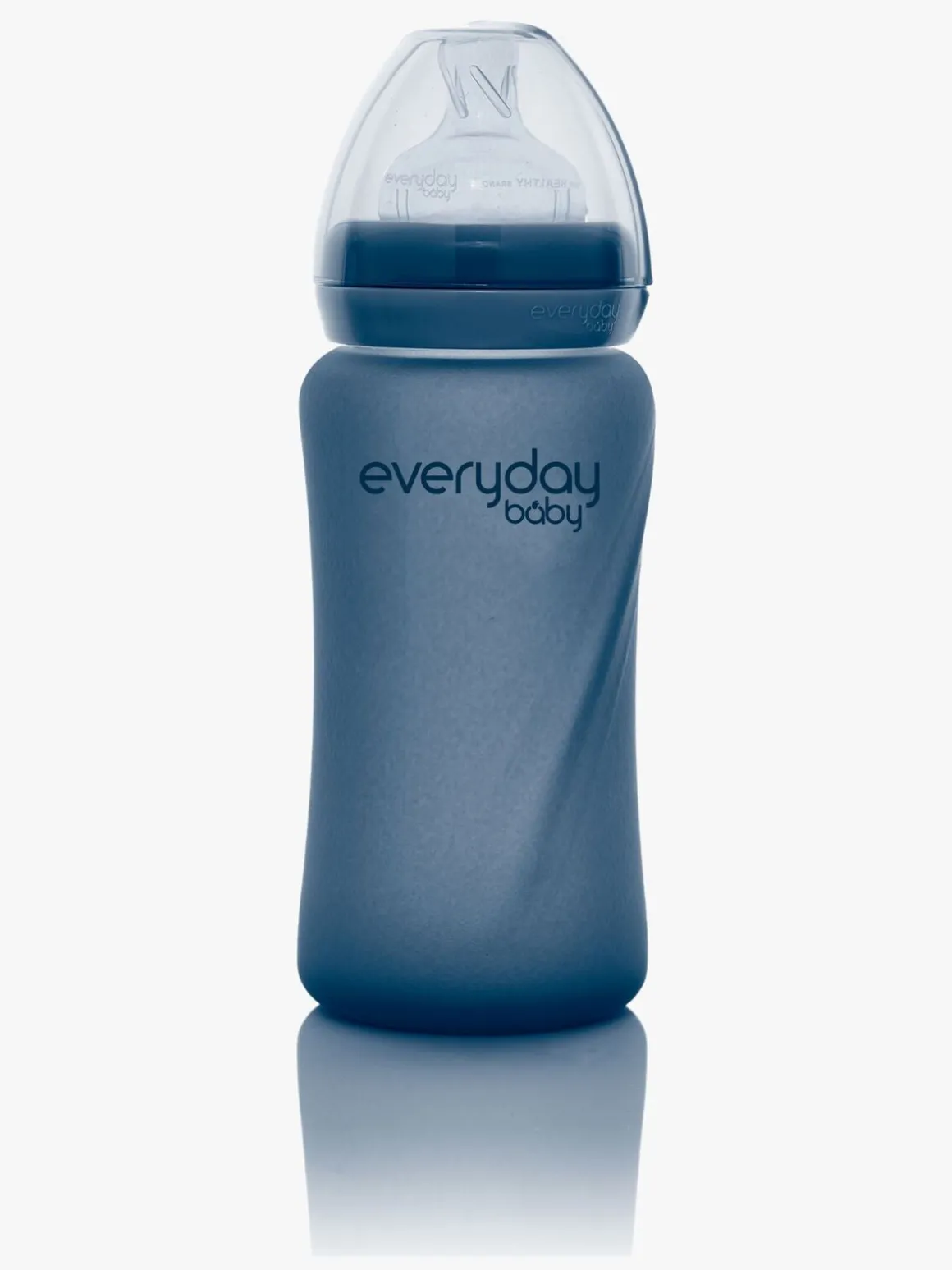 Everyday Baby Varmeindikator Sutteflaske Glas 240 ml Blåbær