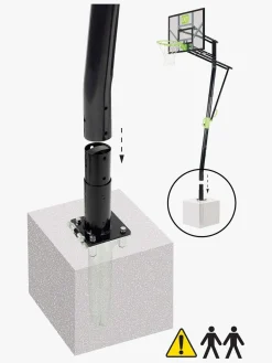 EXIT Galaxy Stativ m. Basketkurv Skal nedgraves, Grøn/Sort