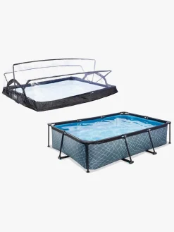 EXIT Pool med Kuppel 300x200x65 cm, Grå