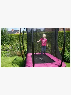 EXIT Silhouette Trampolin inkl. Sikkerhedsnet 153x214 cm, Pink