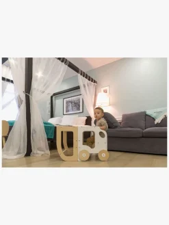 Family-scl Bil Læringstårn, Hvid/Natur