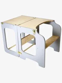 Family-scl 4-i-1 Læringstårn, Grå