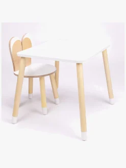 Family-SCL Kanin Bord & Stol Sæt, Hvid
