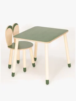 Family-SCL Kanin Bord & Stol Sæt, Khaki