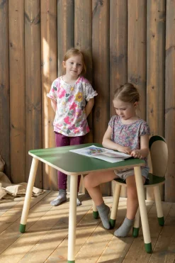 Family-SCL Kanin Bord & Stol Sæt, Khaki