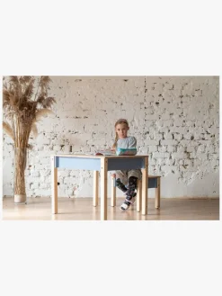 Family-scl Smart Opbevaring Bord med Stol, Dusty Blue