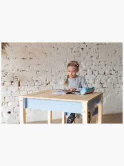 Family-scl Smart Opbevaring Bord med Stol, Dusty Blue