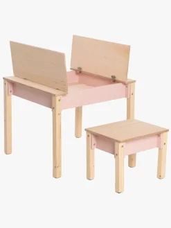 Family-scl Smart Opbevaring Bord med Stol, Pink