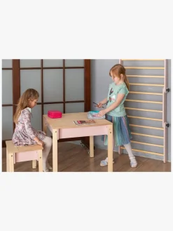 Family-scl Smart Opbevaring Bord med Stol, Pink