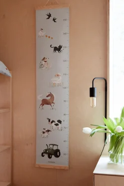 FILIBABBA Højdemåler, Blå Farm Animals