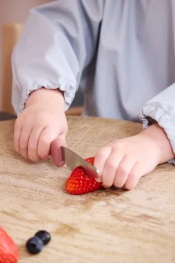 FILIBABBA  Langærmet Hagesmæk, Pearl Blue