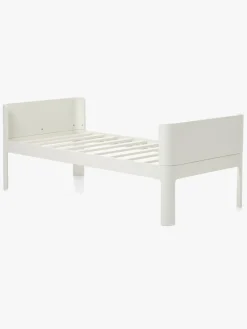 Flexa Juniorseng Afrundet Sengegavl, Cremehvid