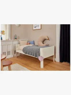 Flexa Juniorseng Afrundet Sengegavl, Cremehvid