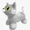 Gerardo Toys Hoppedyr Kat, Grå