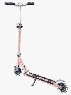 Globber Flow Element Lights Chrome Finish Løbehjul, Rose Gold