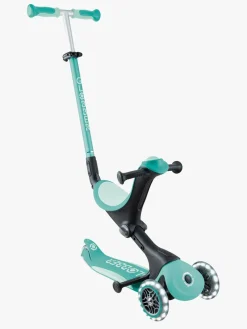 Globber Go-Up Deluxe Lights Trehjulet Løbehjul, Dark Mint