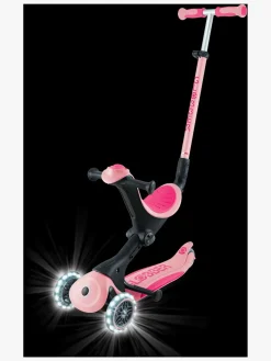 Globber Go-Up Deluxe Lights Trehjulet Løbehjul, Pastel Pink
