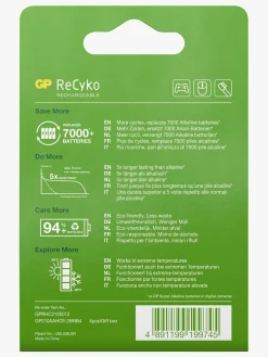 GP Batterier ReCyko AA 4-pak