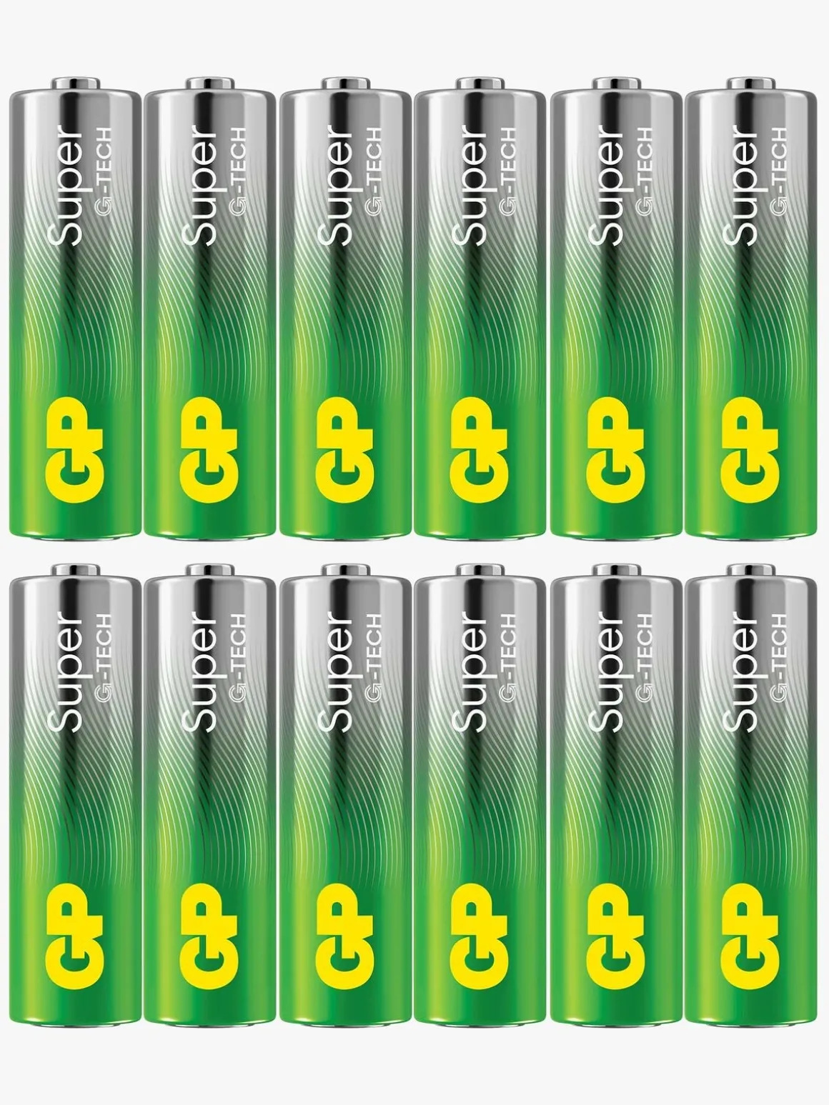 GP Super Alkaline G-TECH AA/LR6 Batterier 12-Pak