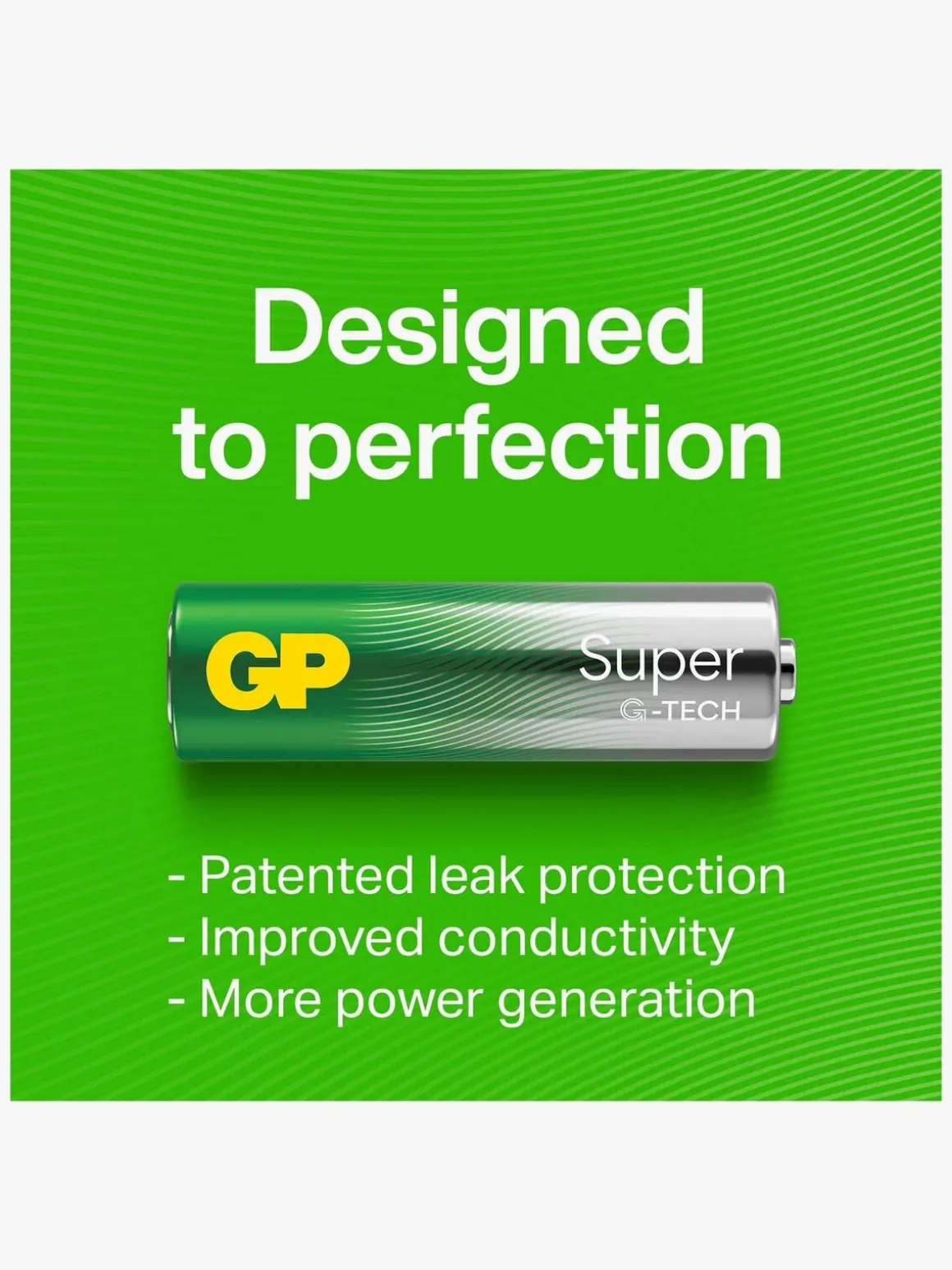 GP Super Alkaline G-TECH AA/LR6 Batterier 12-Pak