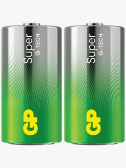 GP Super Alkaline G-TECH C/LR14 Batterier 2-Pak