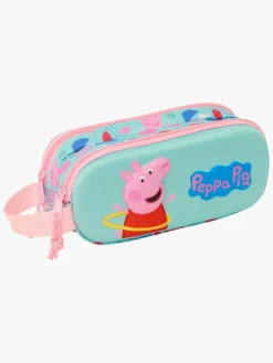 Gurli Gris 3D Dobbelt Penalhus, Lyserød/Grøn