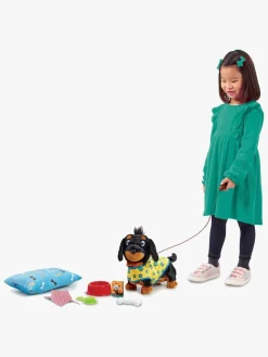 Happy Pets Wiggle Jiggle Gravhund Deluxe Interaktiv Hund